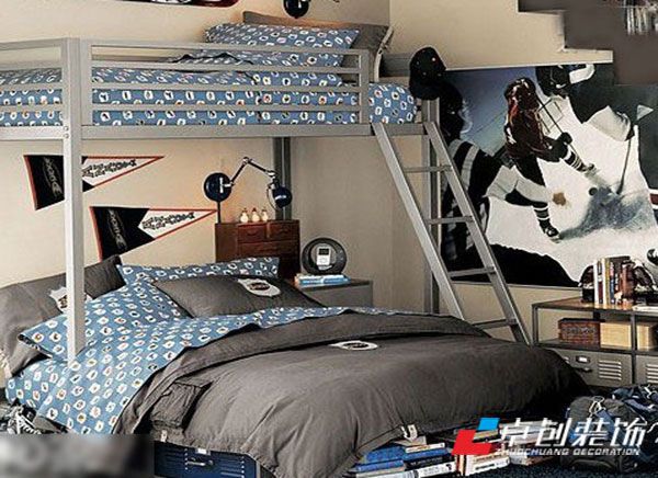 炫酷的卧室设计款式，绝对适合年轻摇滚的心